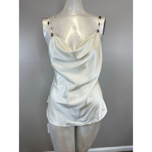 Cinq A Sept Bohemian Rhinestone Marta Cami Size XS $295 - Picture 5 of 11